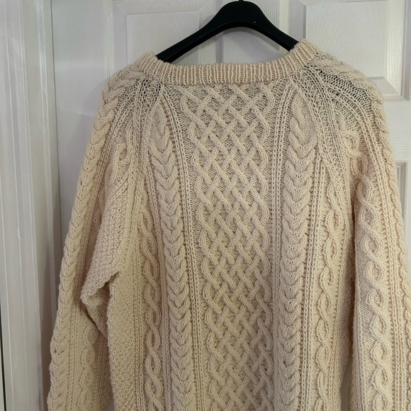 Mens Janette Murray Handknit Fisherman Sweater - Picture 3 of 6